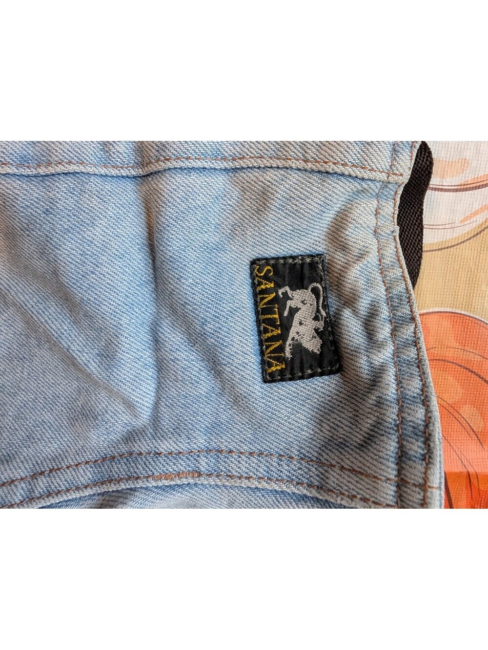Santana Vintage 100% Cotton Denim Zip-Up Skirt – Made in Canada size 11 - Picture 7 of 8